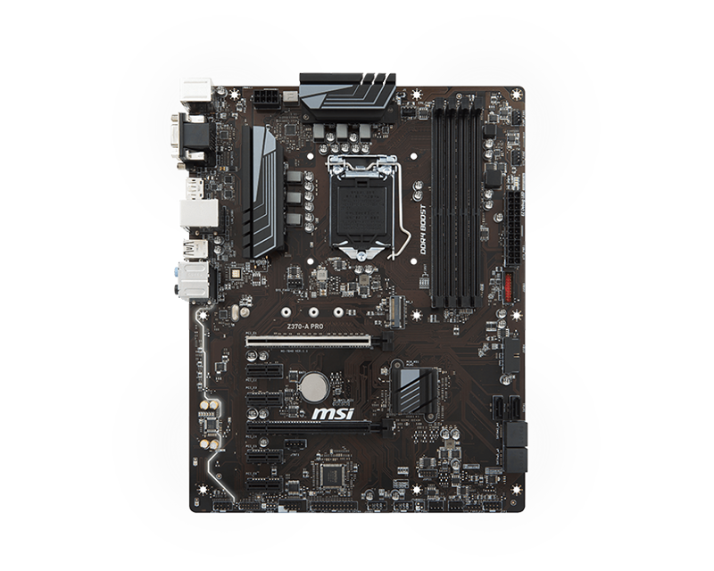 适用msi微星z370apro台式机电脑主板1151m2华硕z370phd3b360红色