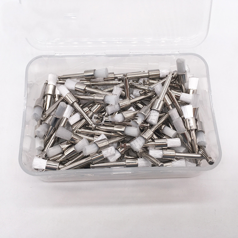 牙科口腔材料抛光刷洁牙抛光杯清洁牙齿抛光杯弯机抛光小毛刷抛光杯