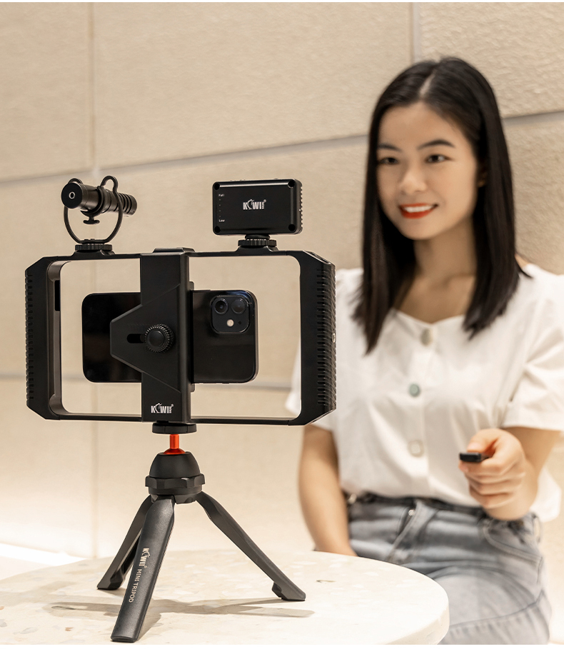 小米mi通用手机兔笼稳定器拍摄辅助工具摄影支架多功能拓展框双持手柄