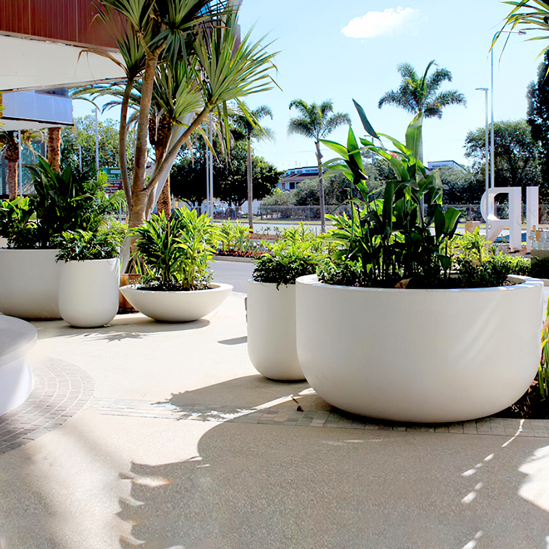 玻璃钢花盆玻璃钢花盆商场酒店简约组合花坛广场户外花池落地大花钵