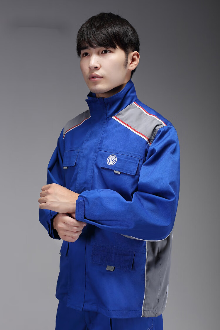玉橙上汽大众工作服男汽车4s店售后工装汽修车间维修秋长套装夏季薄款