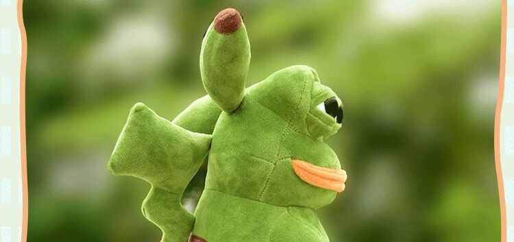 旗舰新品pokemonx丑萌皮卡七夕蛤蟆孤寡悲伤公仔青蛙玩偶皮卡丘情人节