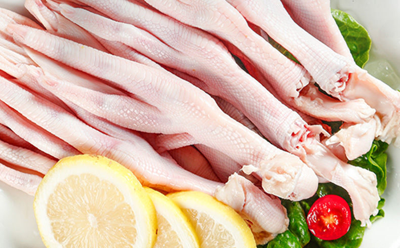 新鲜鸭掌生鸭爪冷冻鸭掌鸭脚冷冻批发红烧鸭爪卤菜食材卤货24斤火红