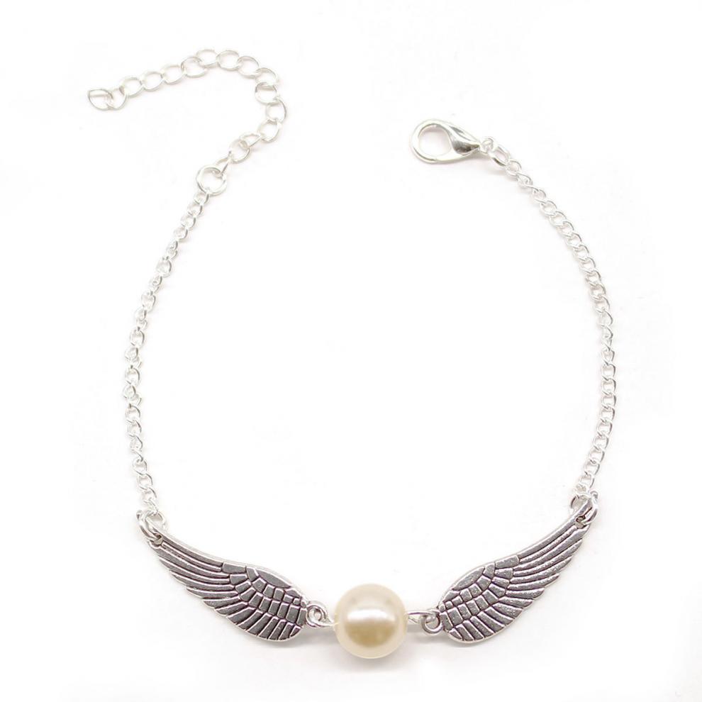 哈利波特金色飞贼手链 哈利波特周边金色飞贼手链死亡圣器翅膀闺蜜