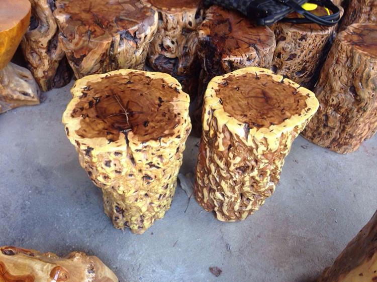 花架木墩原木树墩枣木墩子根雕凳子木桩花架树桩实木茶几大板支架树根