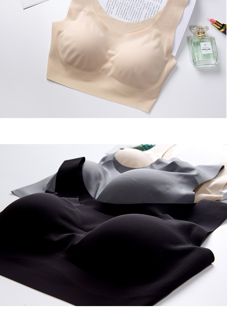 百分百感觉夏季日本素肌尚品安心睡眠无痕无钢圈尚品运动跑步背心内衣
