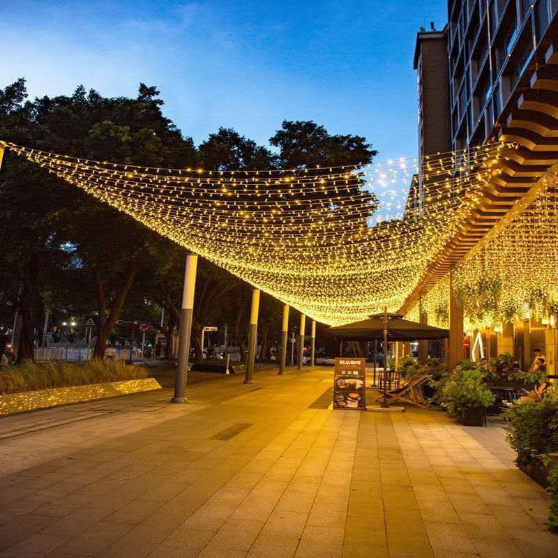 精选好礼新年彩灯led彩灯七彩色户外防水装饰闪灯串灯满天星圣诞节庆