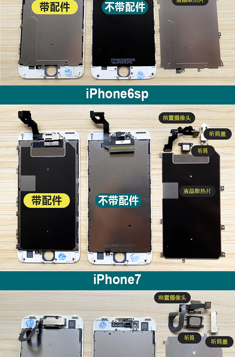 iPhone6splus屏幕,iphone7plus屏幕 适用适用苹果6s原装6原厂8代手机6sp屏幕iphone7p拆机7总成plus内外屏