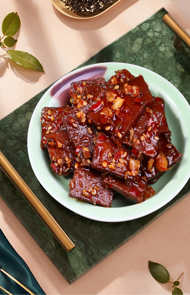 山豆干湖南特产香辣豆腐干平江香干酱干豆皮辣条抖音同款零食辣味小吃