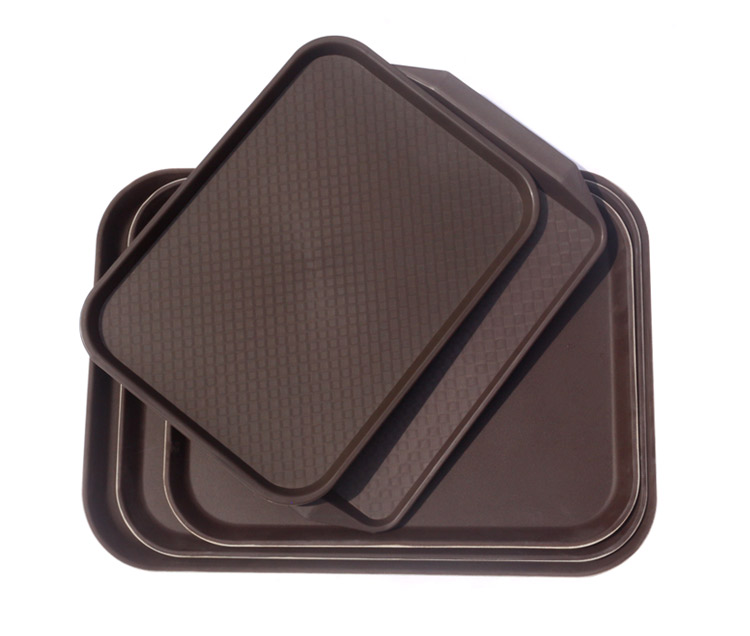 酒店餐厅餐饮快餐超大传菜上菜防滑塑料托盘长方形家用圆形特大号