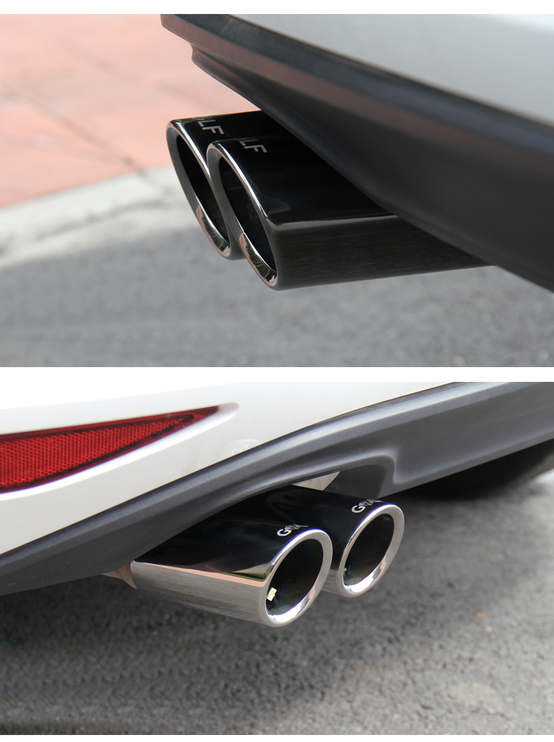 维诺亚 专用于大众尾喉汽车专用尾喉排气管罩不锈钢配件消声器装饰