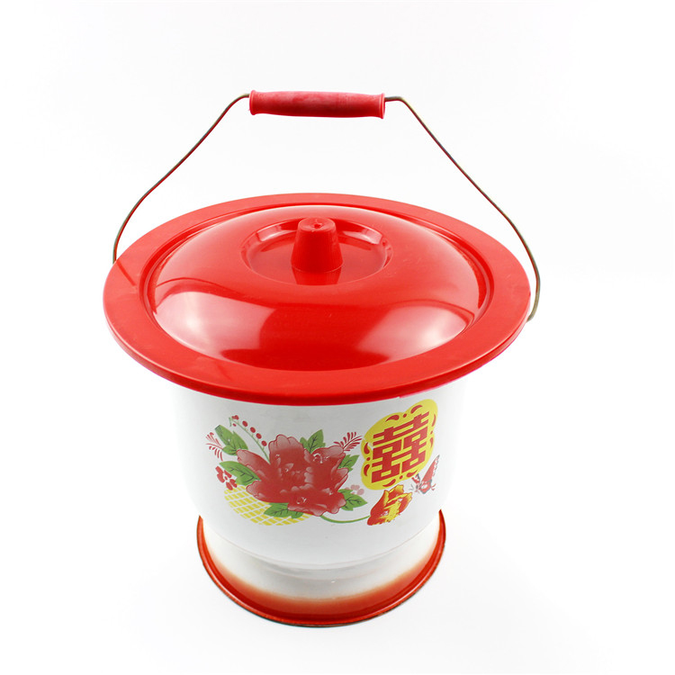 物有物语 痰盂成人 搪瓷材质高脚坐便桶成人马桶坐便器孕妇老人造型