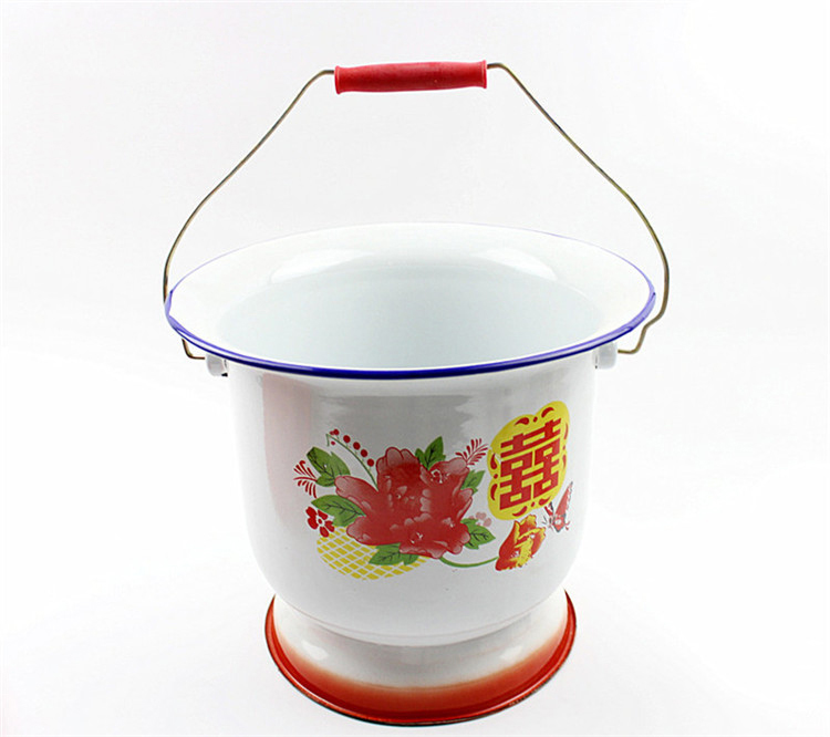 物有物语 痰盂成人 搪瓷材质高脚坐便桶成人马桶坐便器孕妇老人造型