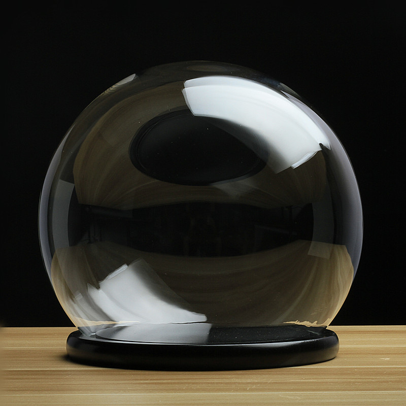 创意装饰品永生花玻璃罩微景观保鲜花防尘罩子桌面摆件球形玻璃罩2018