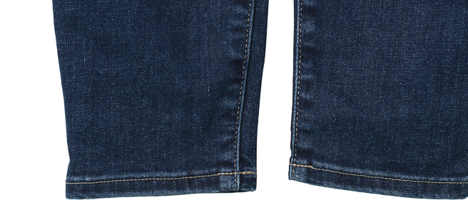 gap时尚猫须破洞设计女式窄腿牛仔裤|女装110002 深靛蓝色 30(165/74a