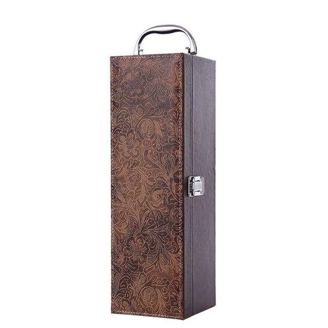 中秋红酒礼盒包装礼品盒 双支装皮盒木盒送礼