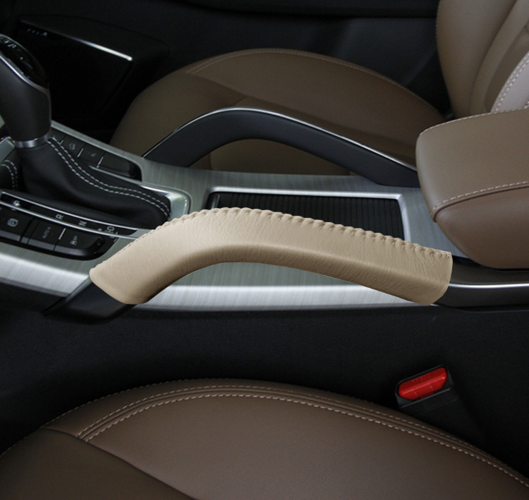 吉利博越手扶套 专用手缝真皮扶手套 车门把手套博越改装 1个装,一台