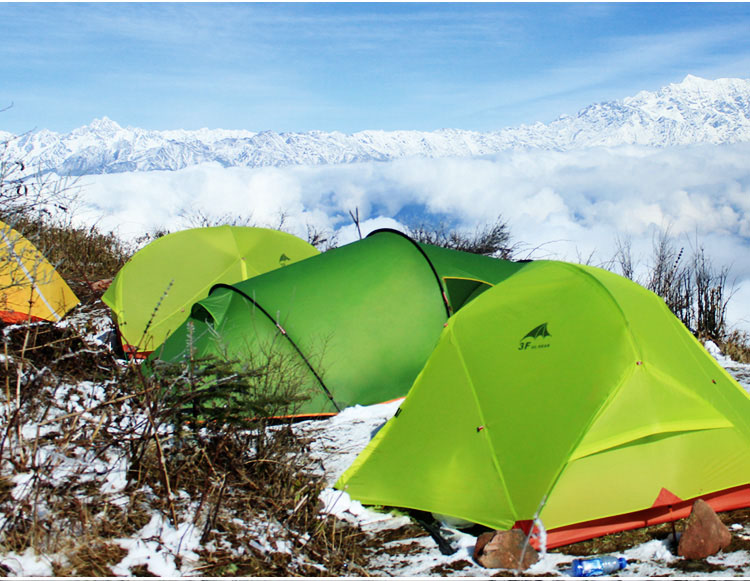三峰出 三峰帐篷户外 晴空3 三人露营户外帐篷 轻量化涂硅面料防暴风