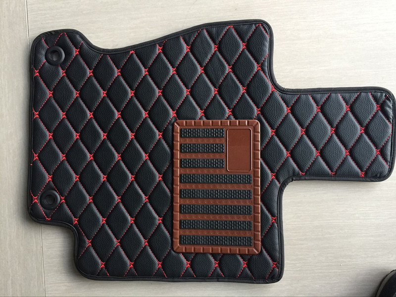 鹤彩车品定做honda本田freed 港版右軚 超纤皮皮革汽车脚垫 专车 棕色