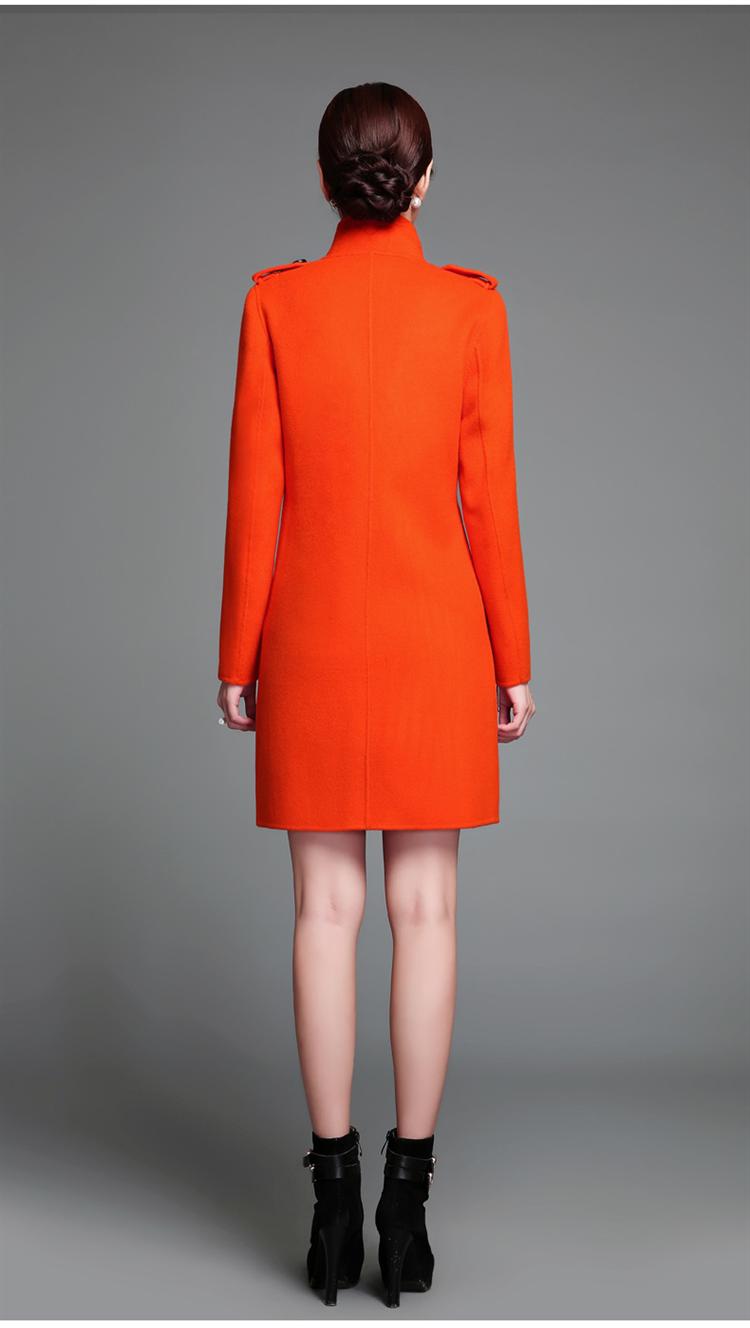 colour / 颜色:橘红 ■ shell / 面料:羊毛95%锦纶5% ■ lining