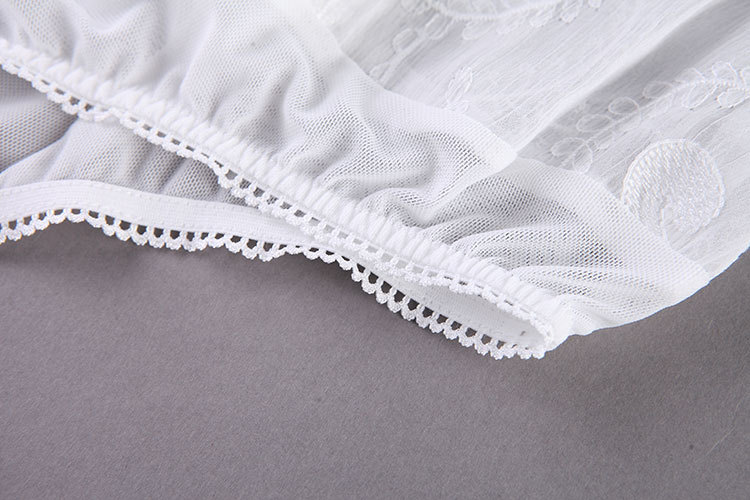 锐彧服饰欧洲站2015秋冬新款OL绣花女式连体衬衫 修身显瘦女装衬衣上衣 白色 S