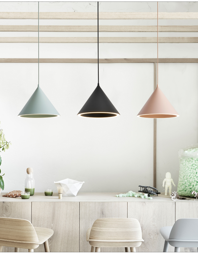 灯饰照明 吊灯 风沙渡 现代简约餐厅吊灯三头单头创意个性卧室床头