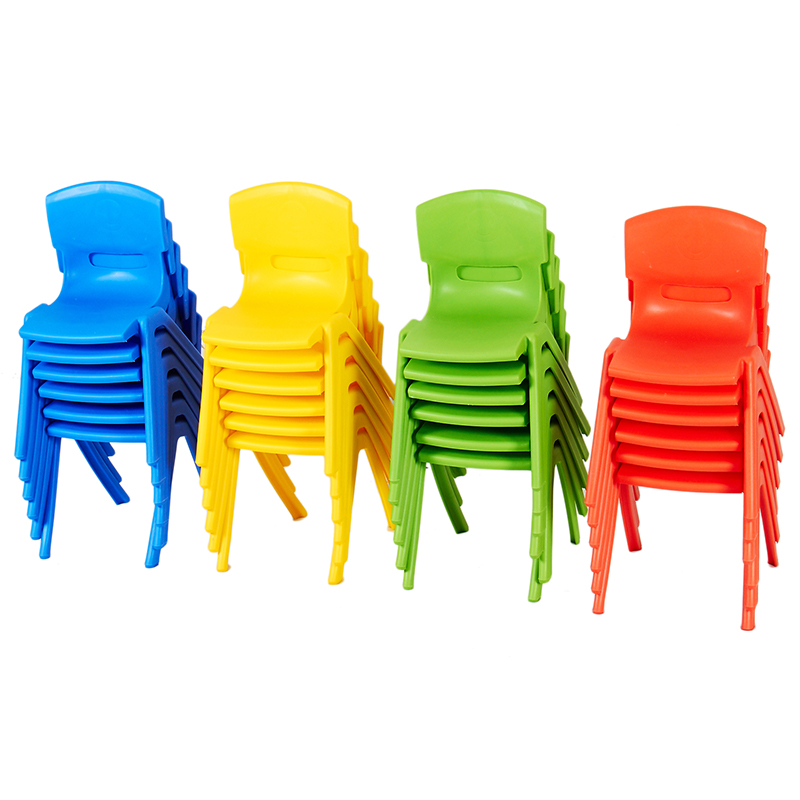 幼儿园椅子加厚靠背椅子儿童桌椅塑料椅宝宝小凳子/儿童餐椅 托班绿色