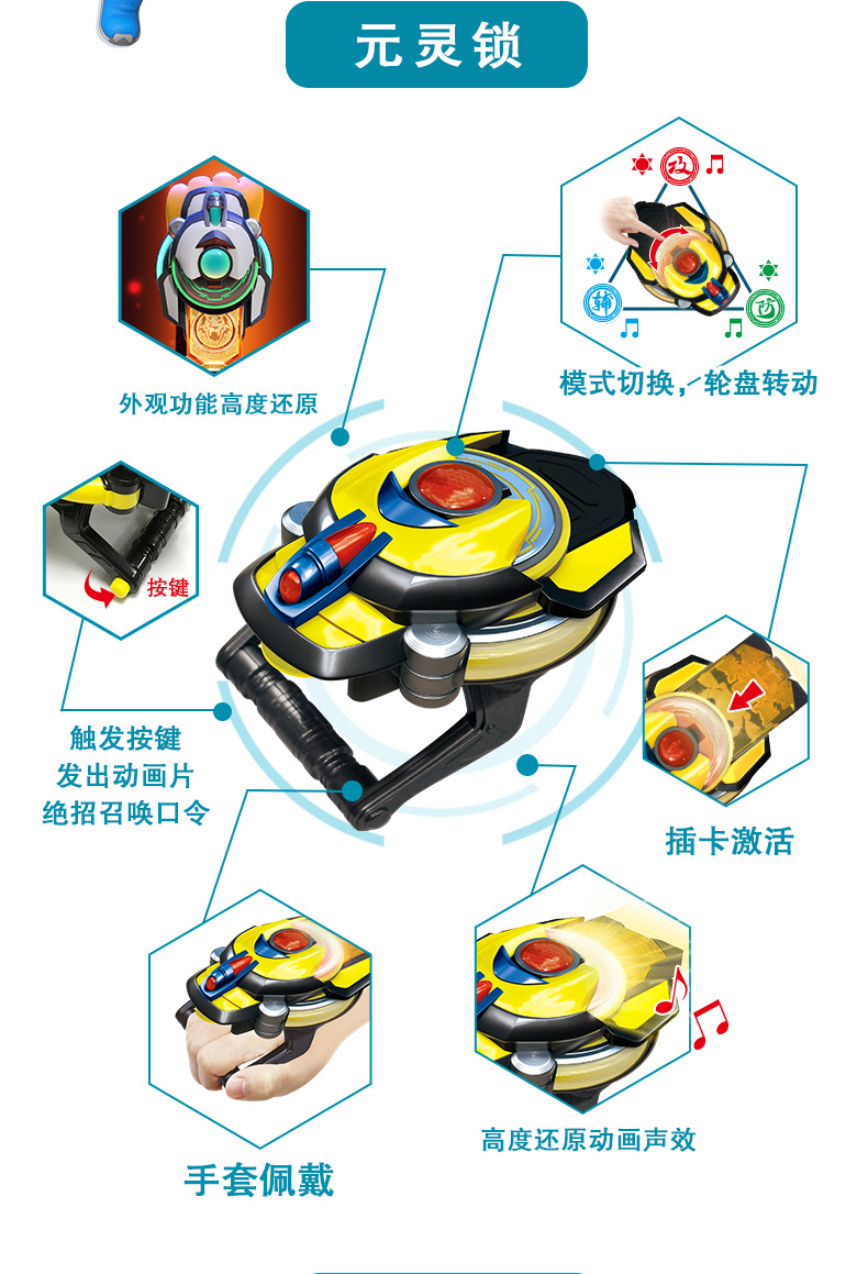 猪猪侠超星萌宠玩具竞球小英雄战队声光版8866元灵锁套装阿五变形元灵