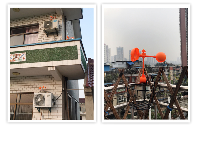 今喜森 大号风力闪光驱鸟器 多面镜风车赶鸟器 果园 池塘 电缆 仓库