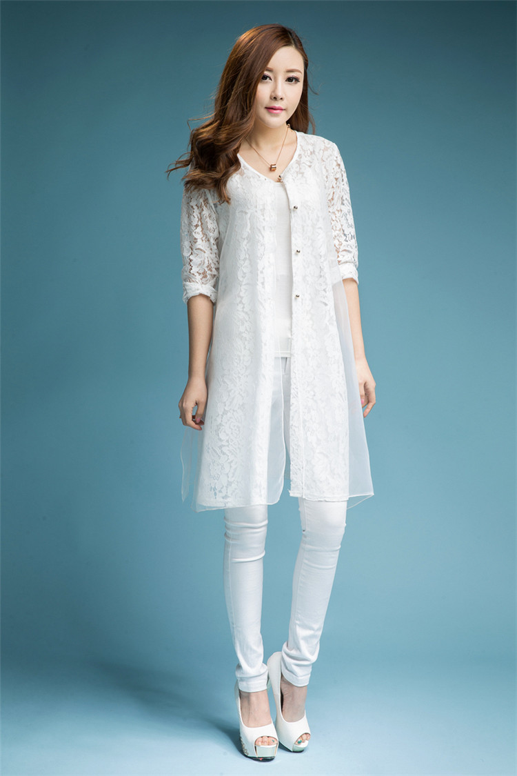 ovmattu明星款潮牌女夏天披肩外套薄款开衫外搭中长款夏季披风薄纱