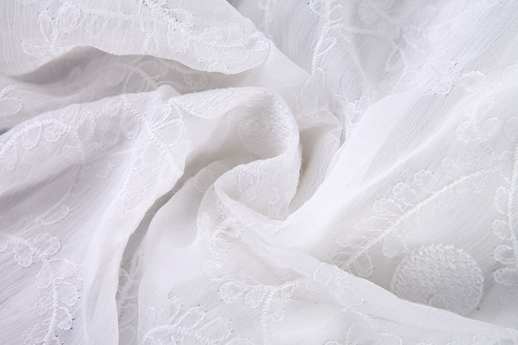 锐彧服饰欧洲站2015秋冬新款OL绣花女式连体衬衫 修身显瘦女装衬衣上衣 白色 S