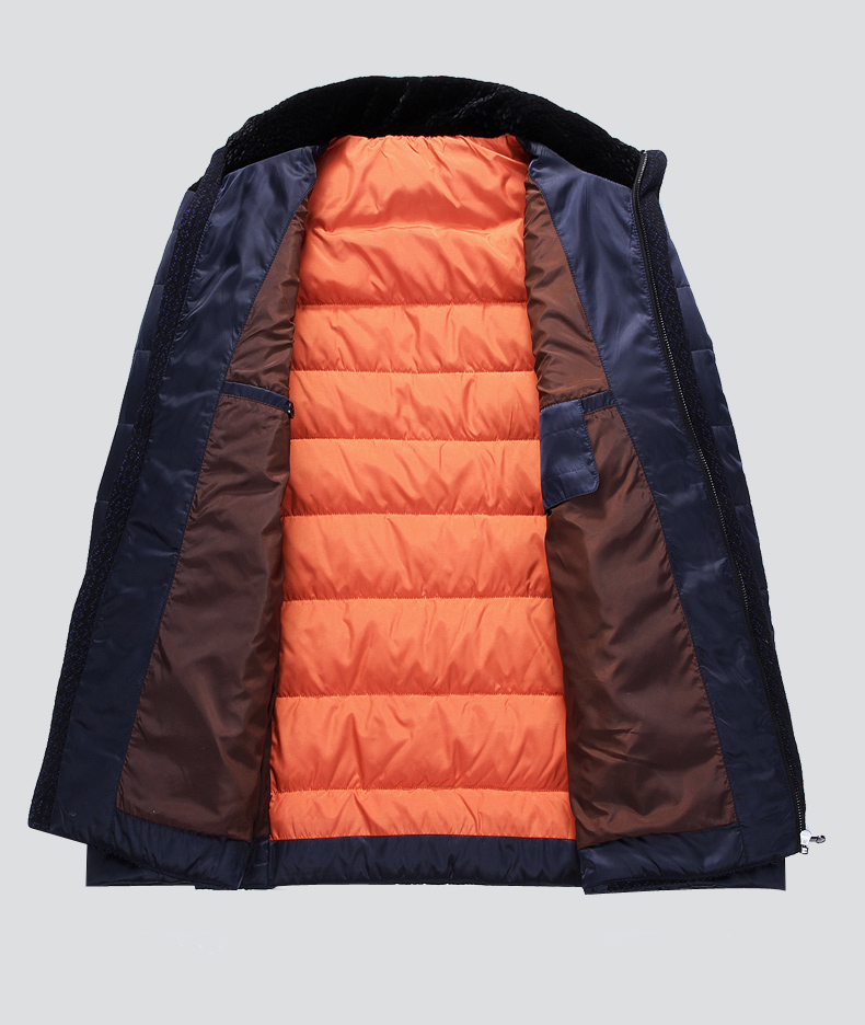 太平洋船王 名族风原创设计男士羽绒服 韩版短款冬天加厚外套潮 藏