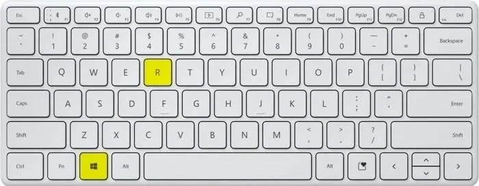 按下 WIN+R 打开的运行窗口
