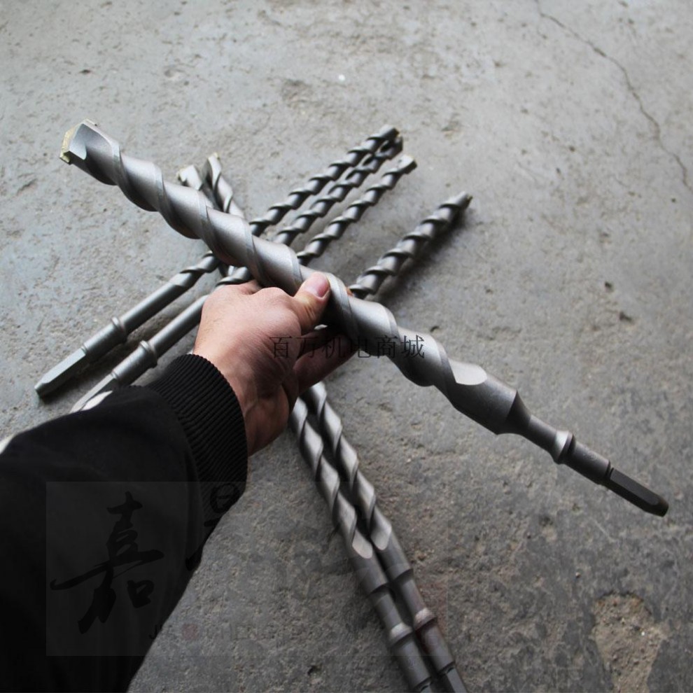 定做长六角冲击钻头38e日立电锤六棱220280m水泥混凝土过墙钻头 长