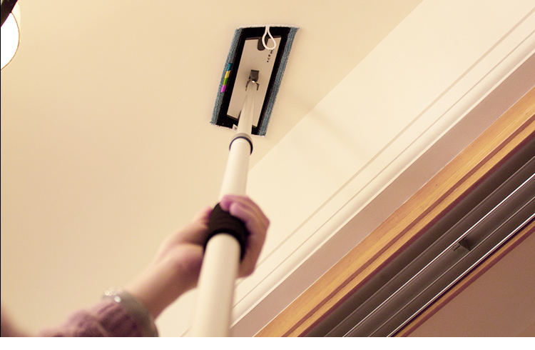 天花板清洁工具擦棚顶墙擦厨房瓷砖家用伸缩去污拖把抖音· 1.