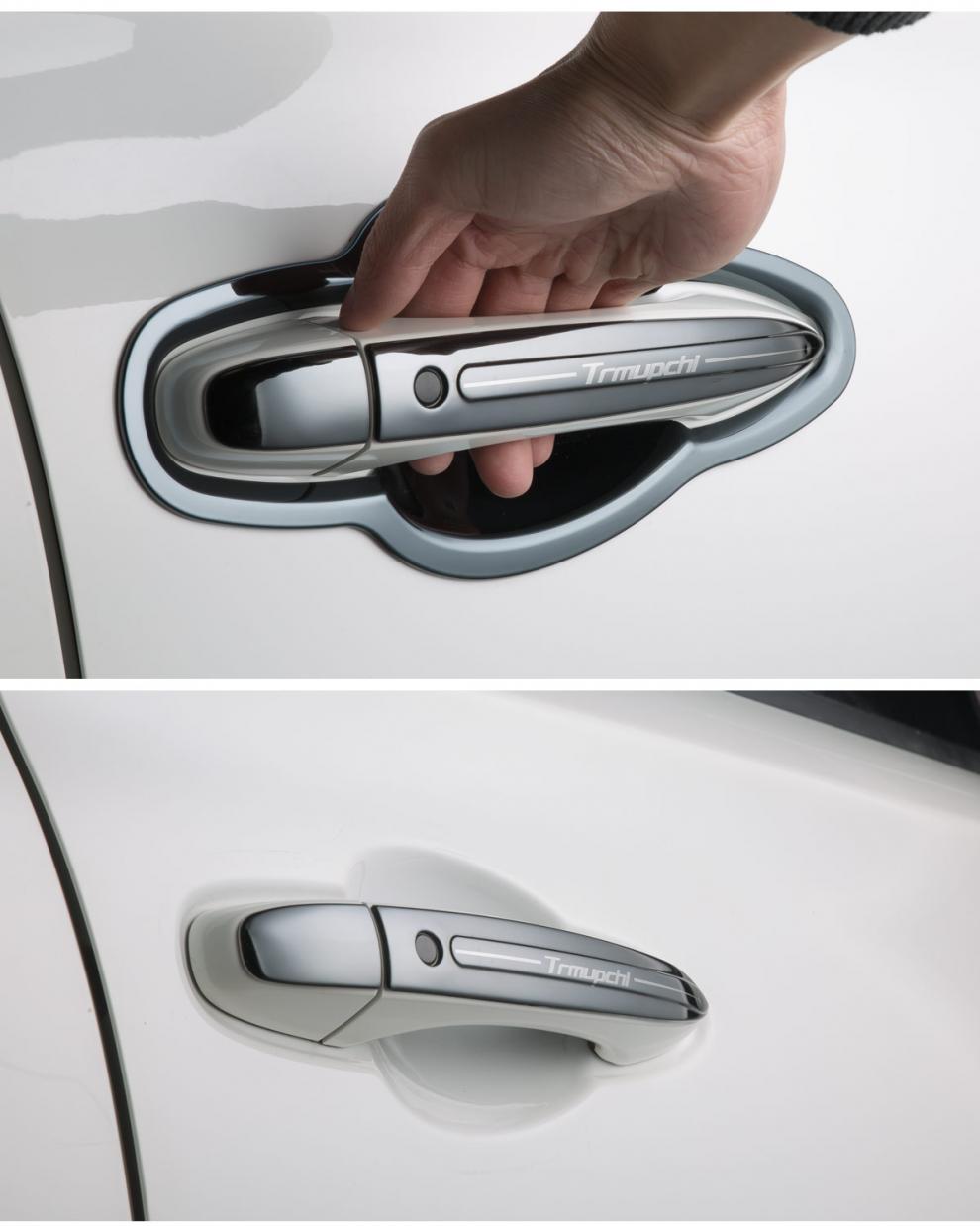 广汽传祺gs4装饰拉手门碗不锈钢门把手贴汽车用品传奇gs4改装门碗黑8