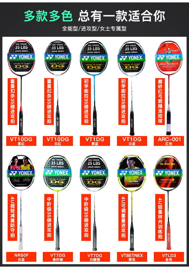 官网尤尼克斯yonex羽毛球拍单拍超轻全碳素套装yy耐用进攻型藏青绿