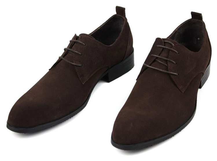 figobosh菲戈波仕 磨砂牛皮男士正装皮鞋英伦尖头商务男鞋 黑色 39