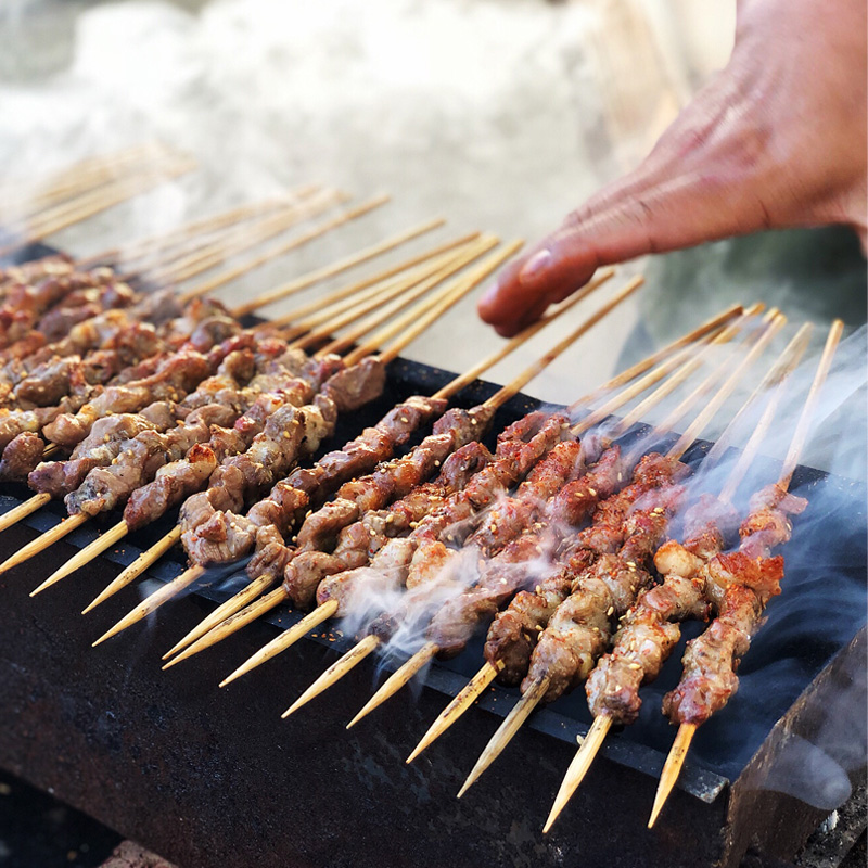 聚石烧烤 烧烤半成品 鸡皮20串 北京烧烤材料户外烤串食材新鲜