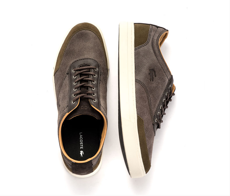 lacoste/法国鳄鱼 男鞋低帮真皮休闲鞋 cubera 2 9a1 39 5