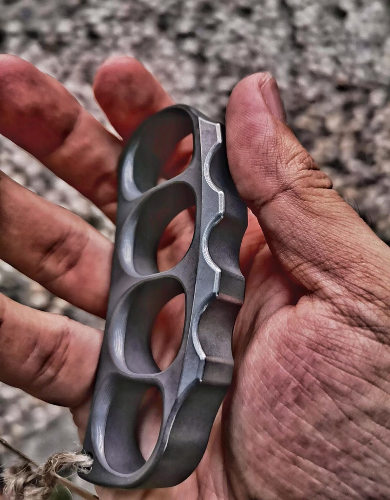 【镇店爆款】kasfly凯撒豌豆荚四指钛合金青铜指虎指扣防身装备便携