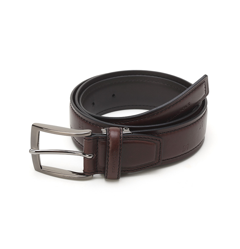 beanpole韩国三星2016商场同款 男士休闲牛皮腰带 be6282002 栗色