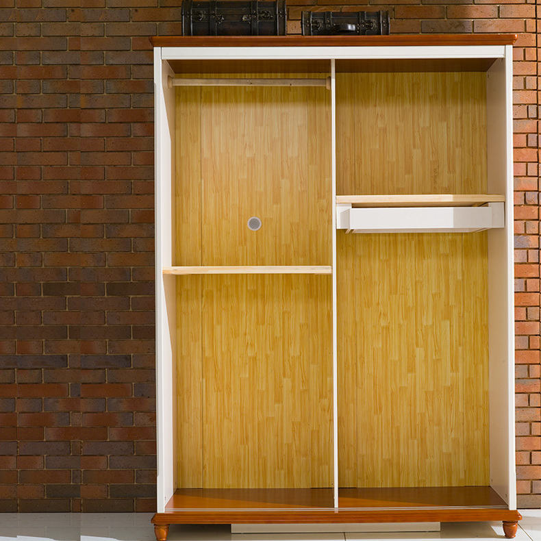 衣柜衣橱衣柜 推拉门趟门公主亮光钢琴考漆衣帽间简约现代 635(香槟色
