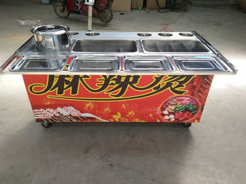 收稻(shoudao)串串香关东煮麻辣烫酸辣粉米线摆摊小吃车推车多功能