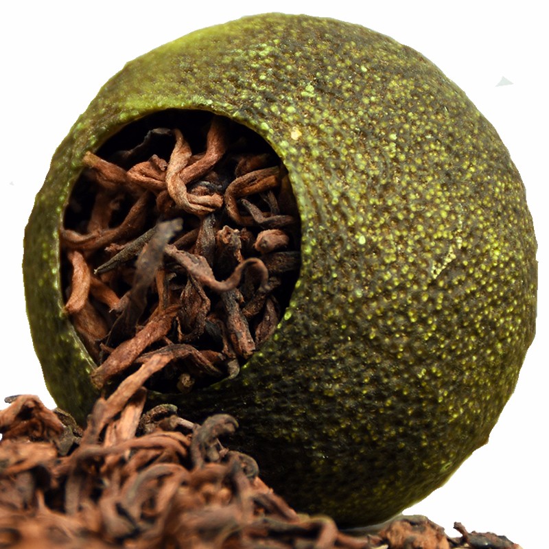 茶叶 小青柑普洱茶 正宗生晒新会小青柑500g 宫廷熟普陈皮普洱茶陈香金芽熟茶桔柑普茶橘普茶礼盒装