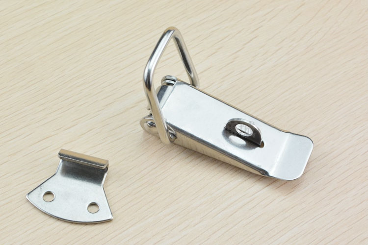 304不锈钢搭扣包装箱鸭嘴卡扣工具箱锁扣家用挂锁柜门蜂蜜箱扣 小号无