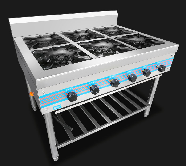 六头煲仔炉煲仔饭机商用立式多眼黄焖鸡韩式节能砂锅煤气燃气灶