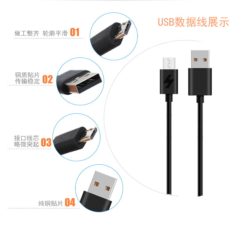 SANMENG 手机专用充电器快充数据线 适用于红米Note...-京东