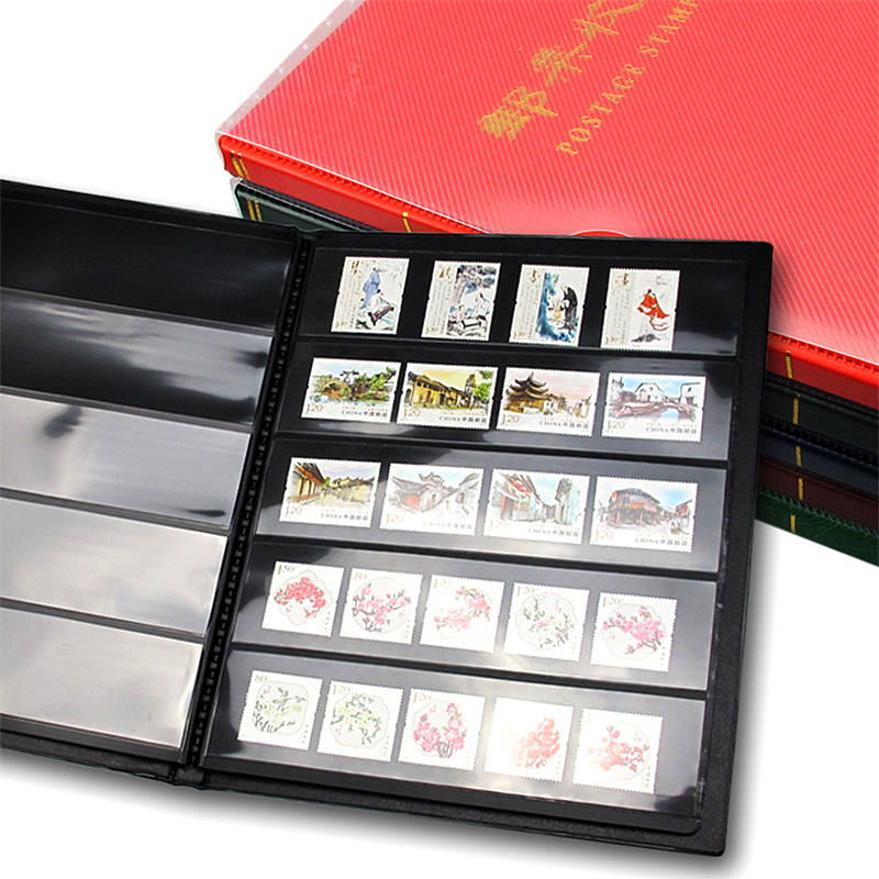 明泰集邮册邮票收藏册二三四轮生肖大版邮票册空册外册10张九孔透明1