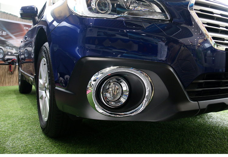 畅诗辰 15-16款斯巴鲁傲虎改装专用 前后雾灯罩 雾灯框 镀铬 前雾灯罩